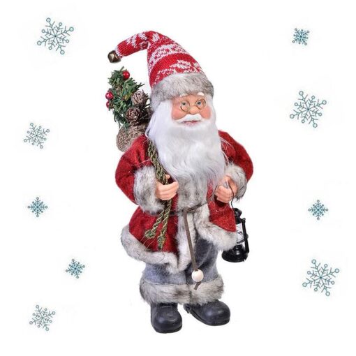 Декоративен Дядо Коледа с Фенер 25 см